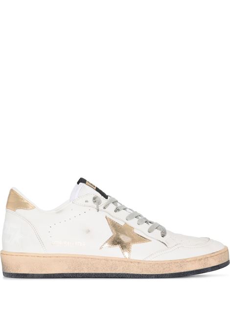 Sneakers ball star in bianco e oro - GOLDEN GOOSE donna GOLDEN GOOSE | GWF00117F00078380608